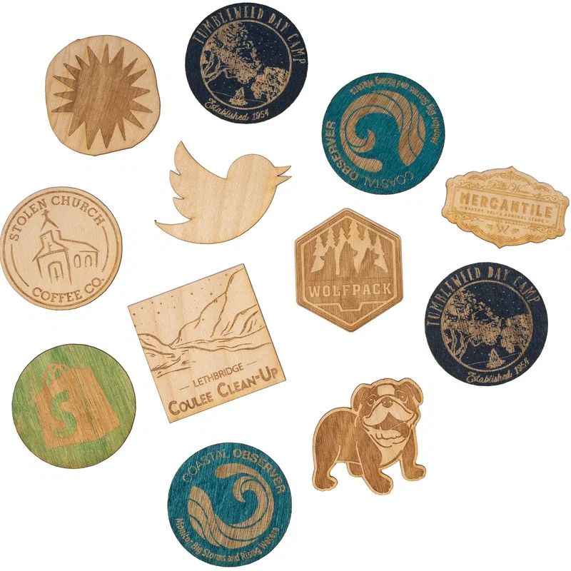 Wood Stickers 2 W X 2 H — view 6