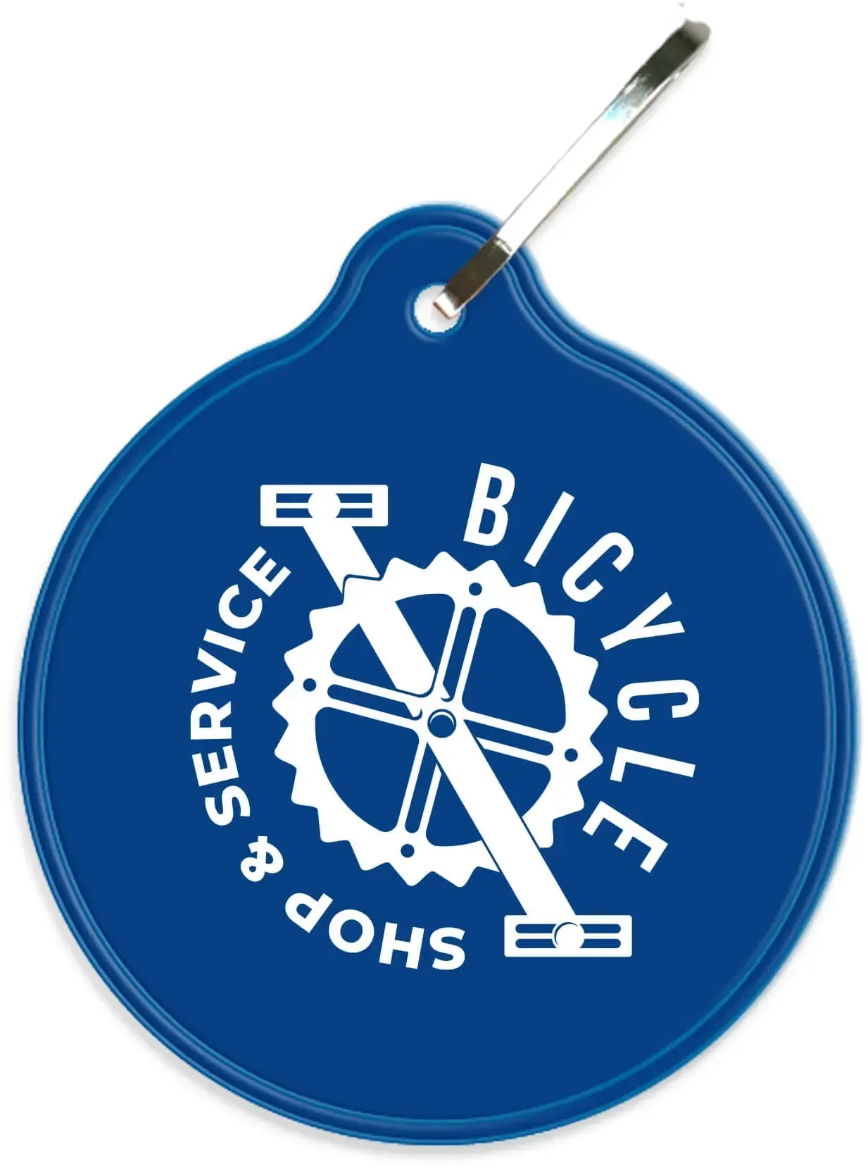 Custom Zip-Around Reflective Safety Keychains — view 2