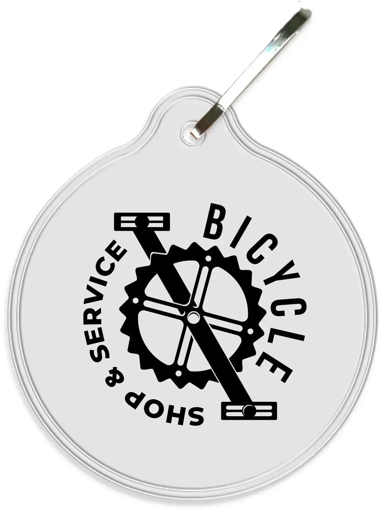 Custom Zip-Around Reflective Safety Keychains — view 3