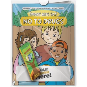 Smart Kids Say NO to Drugs! Coloring Book & Crayons Combo Pack (Imprinted Crayons)