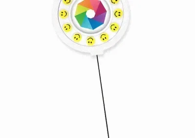 Personalized Smiley Spinner Badge Reel — view 4