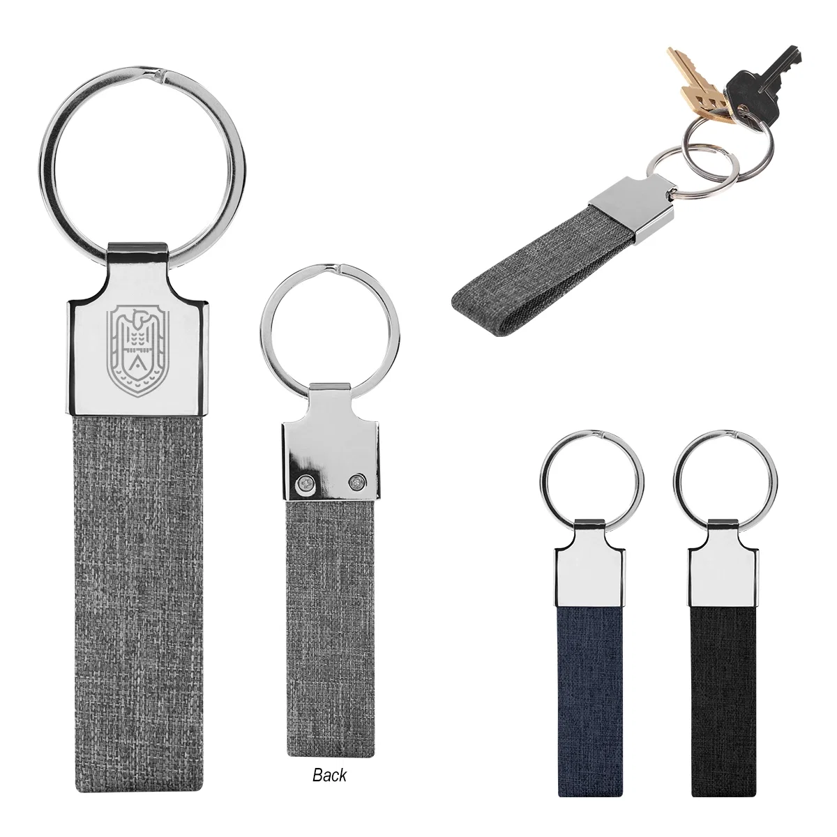 Smith rPET key tag measuring four and a half inches long