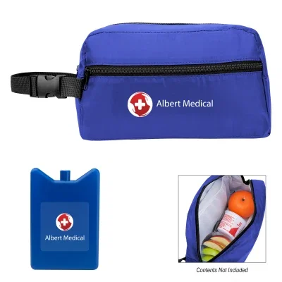 Snack and chill kit with an insulated cooler bag