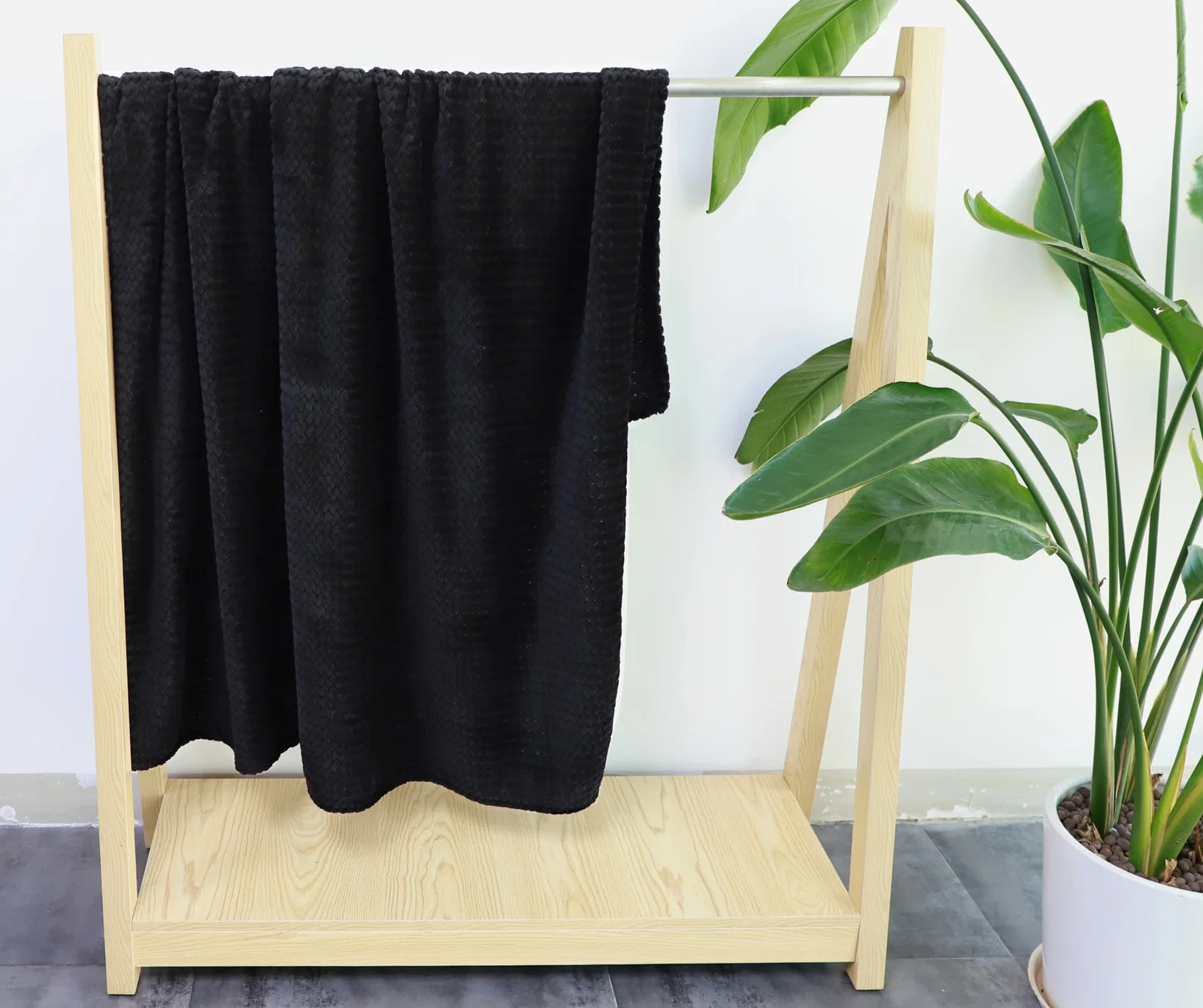 Close-up of the Snuggle Up blanket's soft textured fabric