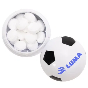 Round Ball-Shaped Mint Container, Twist-Action Tamper-Resistant Lid
