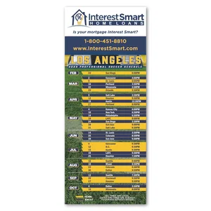 Promotional Soccer Schedule Magnet