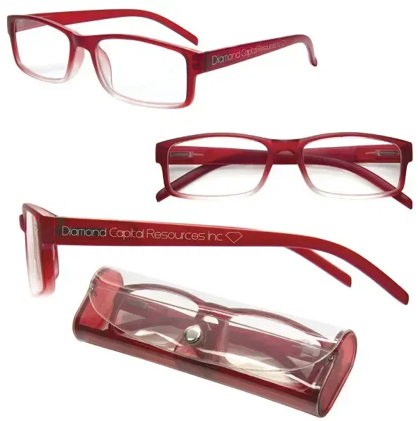 Soft Feel Reading Glasses w/Matching Case — view 5