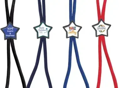 Soft Touch Braided Lanyard with Breakaway Safety & Shaped Slider — view 3