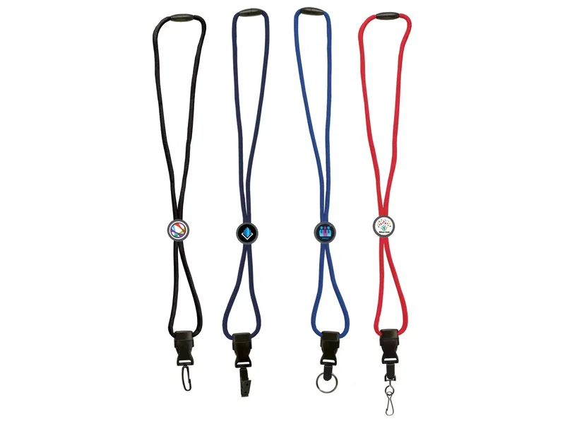 Soft Touch Braided Lanyard with Breakaway Safety & Shaped Slider — view 6