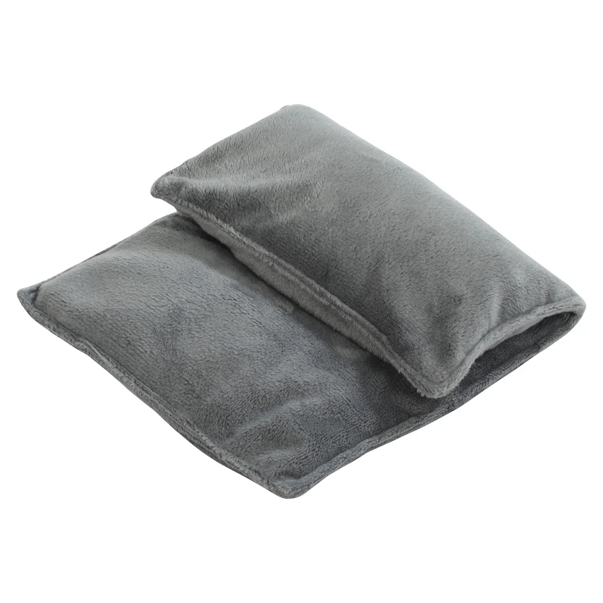 Branded Solace Himalayan Salt Pillow warming on a heating pad, in-use shot