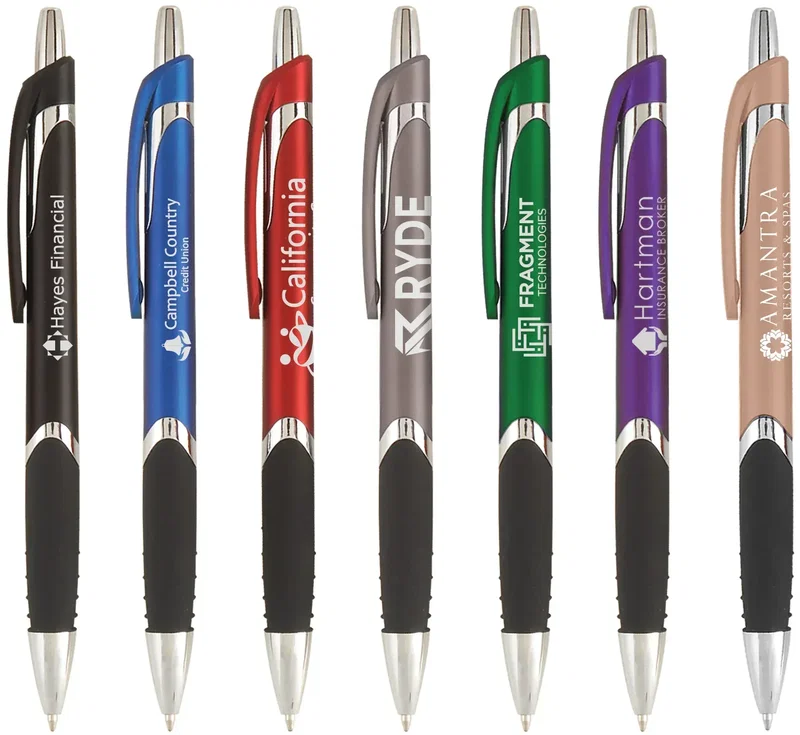 Solana Grip Click Pen (Black or Blue Ink)