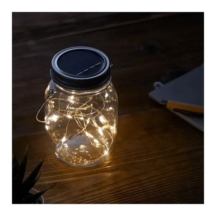 Solar Power Mason Jar Light — view 2