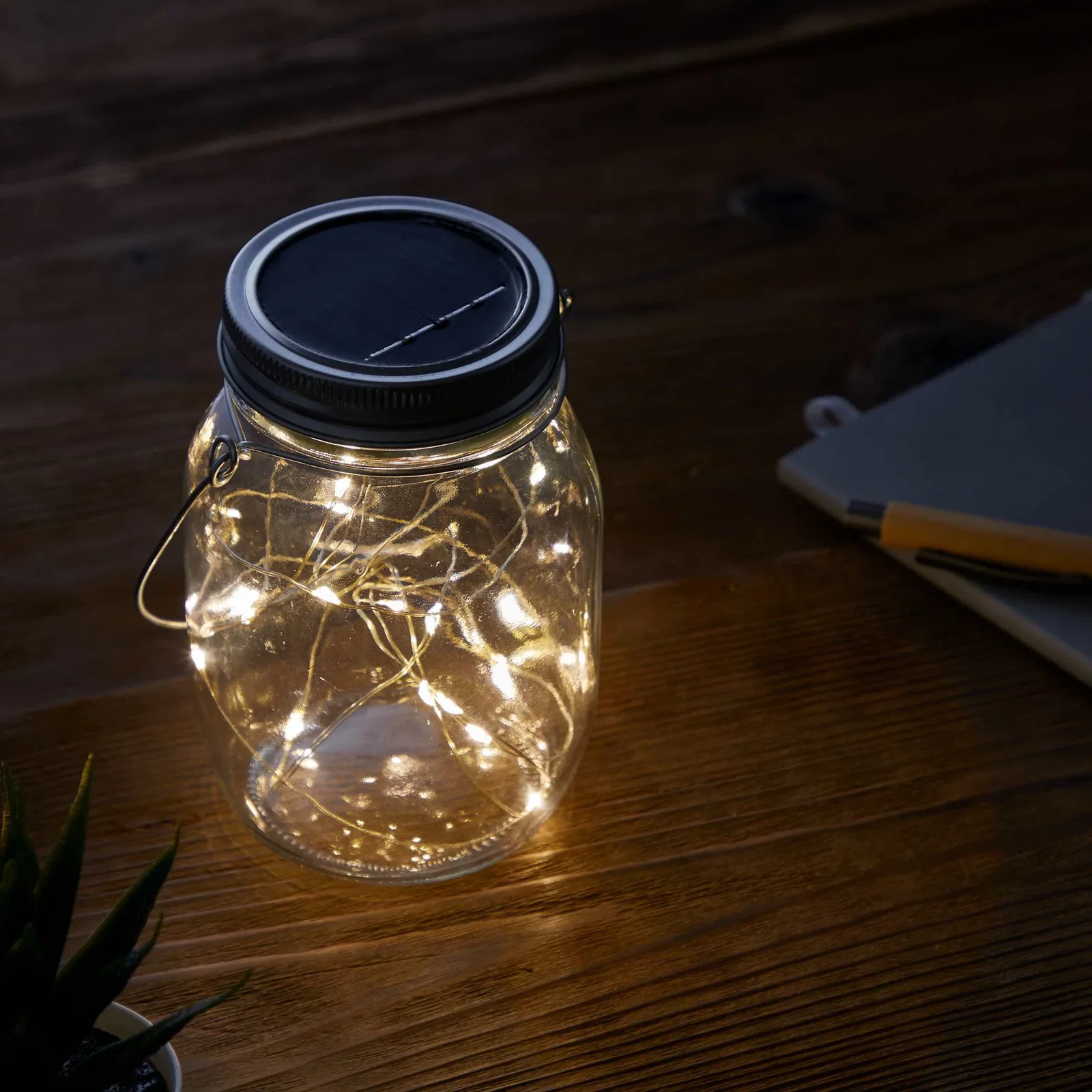 Solar Power Mason Jar Light — view 7