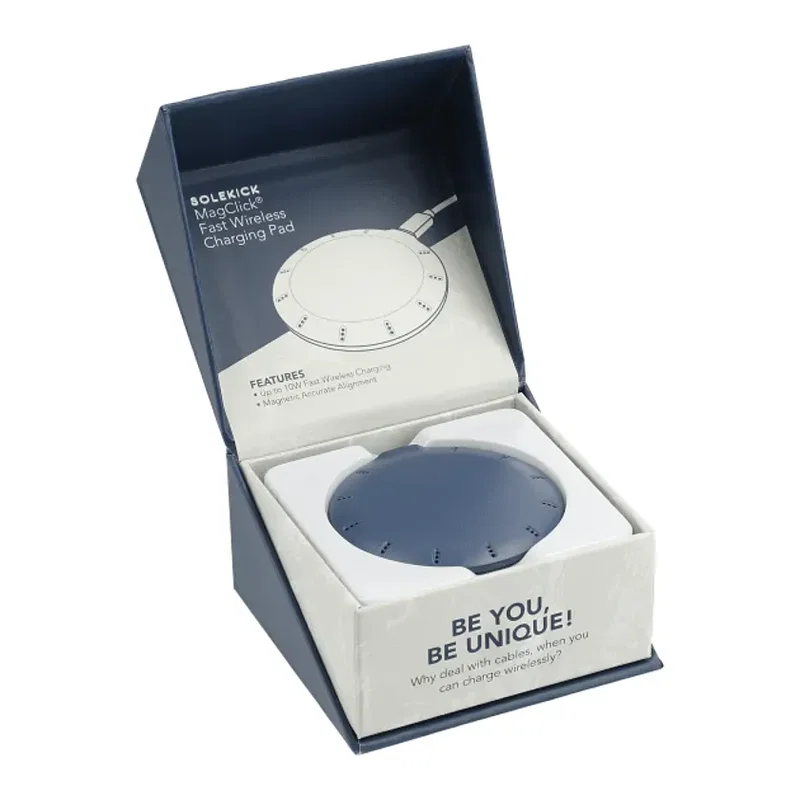 Branded Solekick™ MagClick™ Fast Wireless Charging Pad — view 3