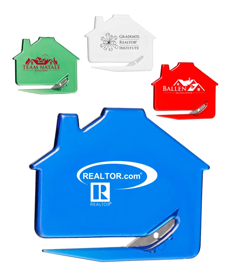 Solid Color House Shaped Letter Opener