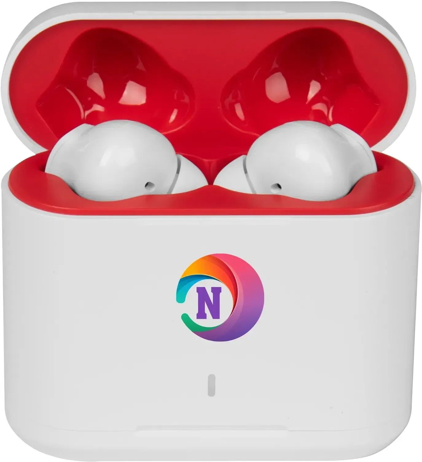 True wireless earbuds with noise cancelling and a charging case