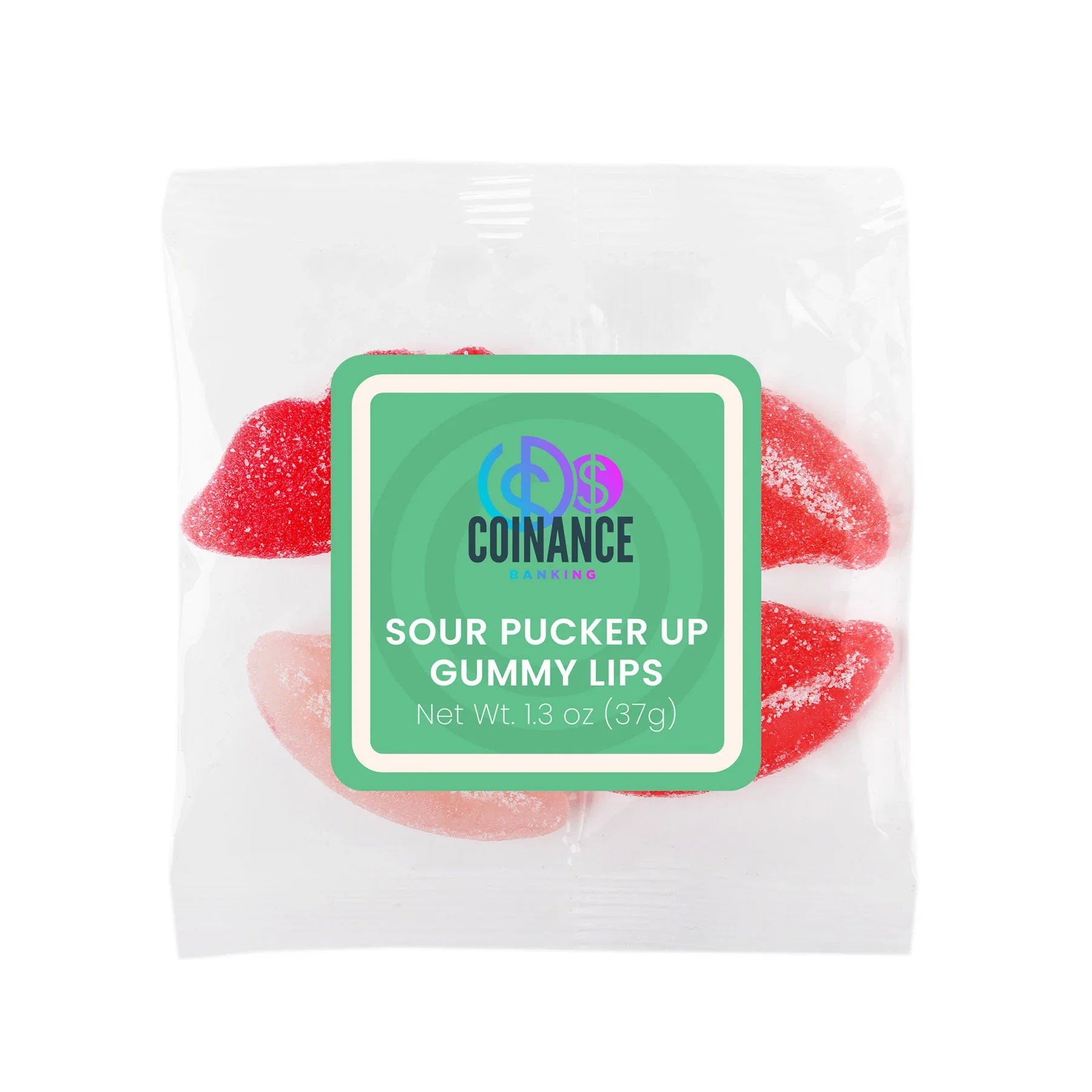 Sour Pucker Up Gummy Lips Packets 1.3 oz — view 2