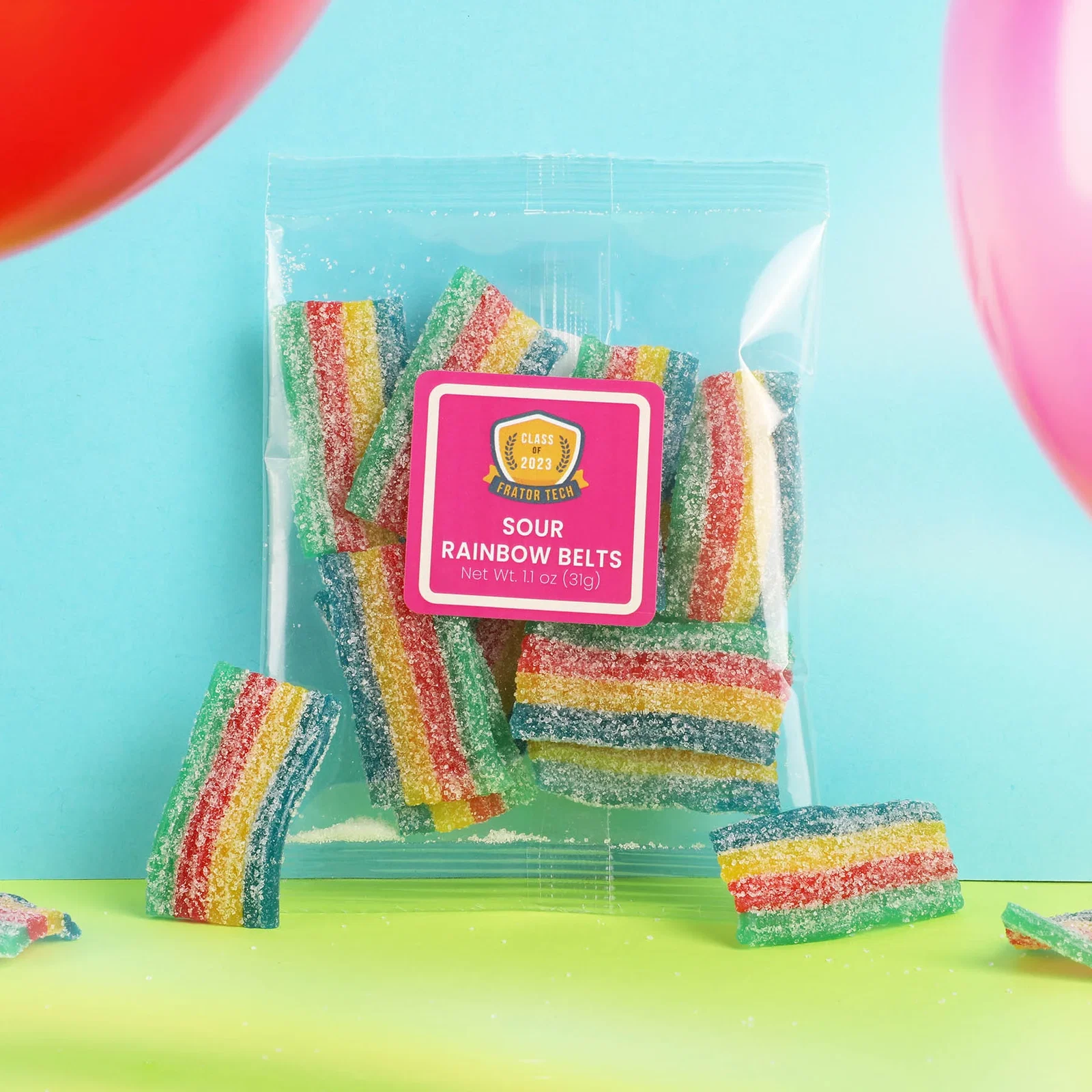 Sour Rainbow Belts 1.3 oz Taster Packet