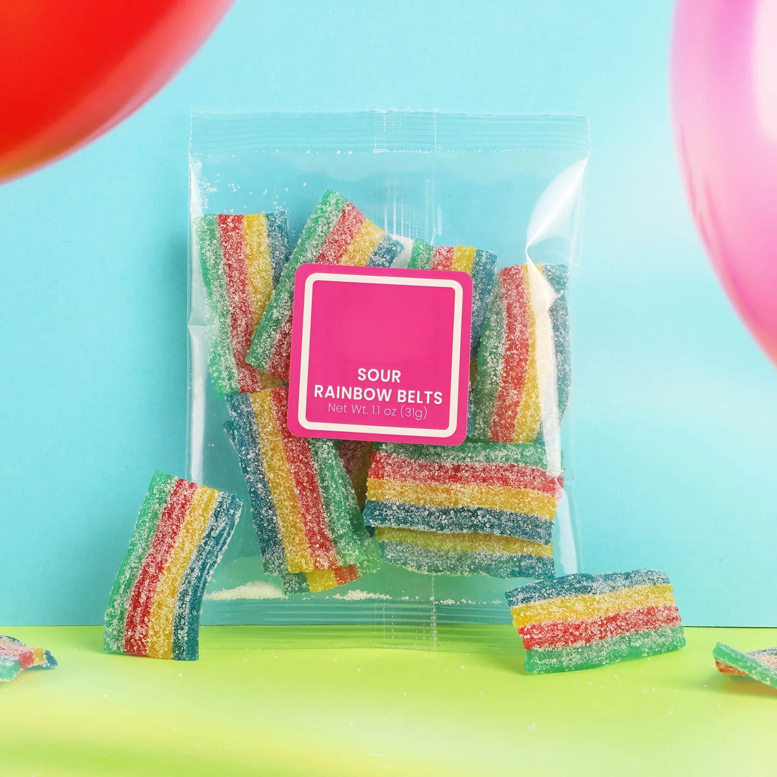 Sour Rainbow Belts 1.3 oz Taster Packet — view 3