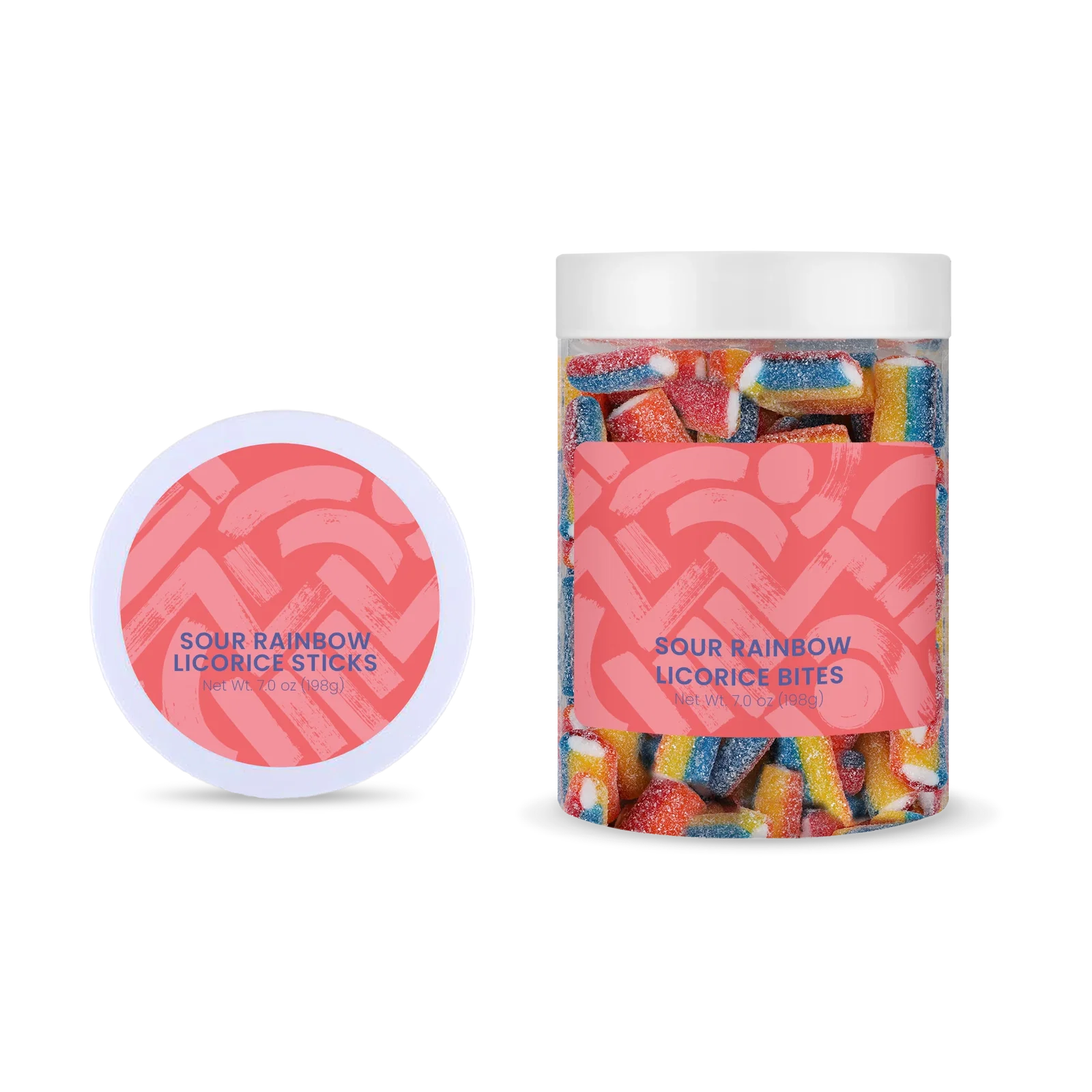 Sour Rainbow Licorice Bites Large Jar — view 4