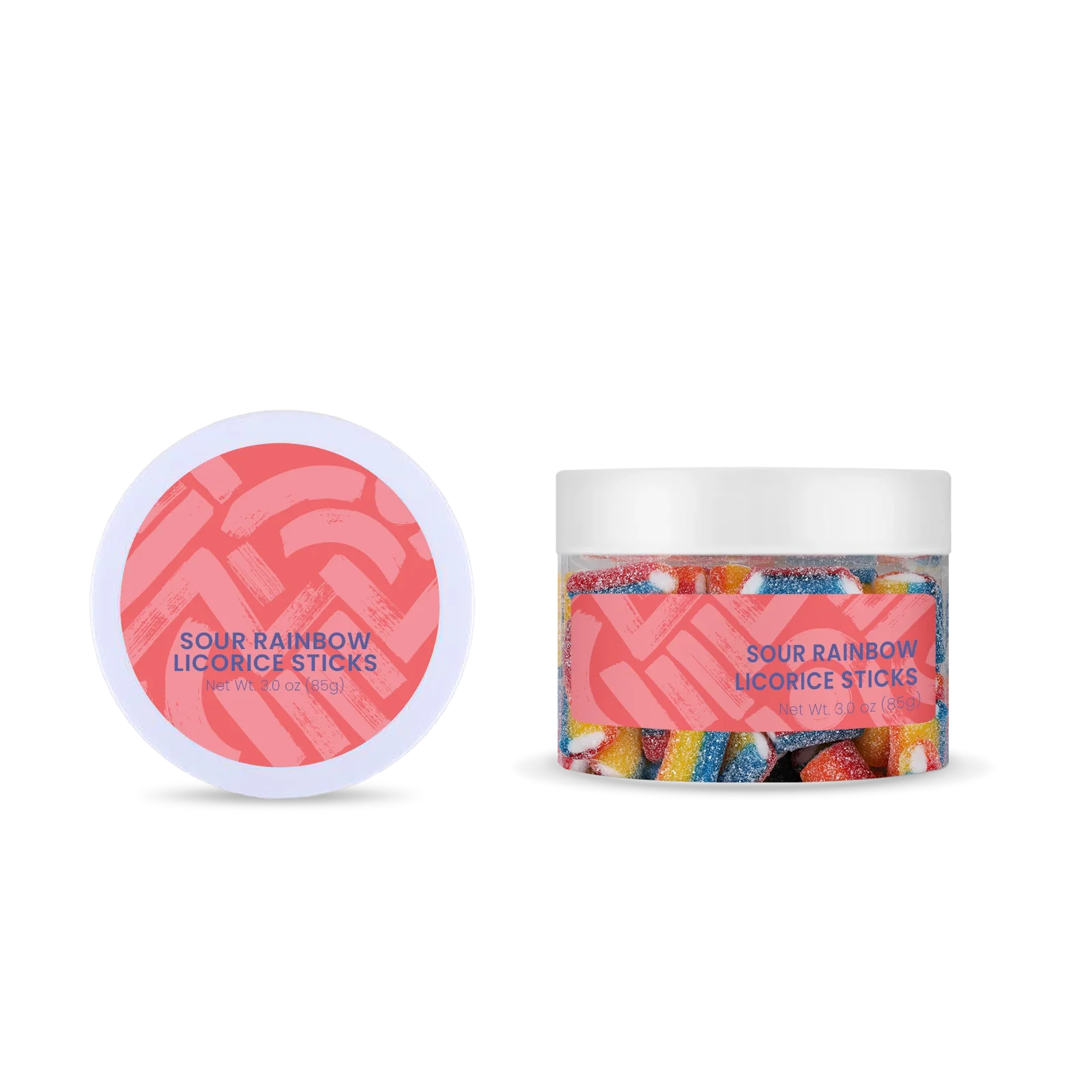Sour Rainbow Licorice Bites Small Jar — view 4