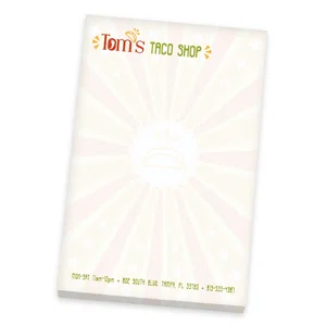 Custom Souvenir® 4" x 6" Scratch Pad, 25 Sheet