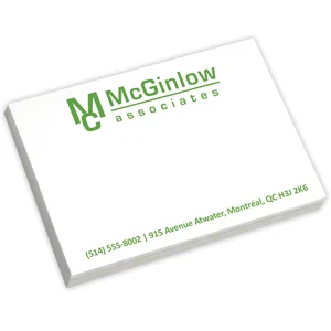 Custom Souvenir® Sticky Note™ Value 4" x 3" Pad, 25 sheet