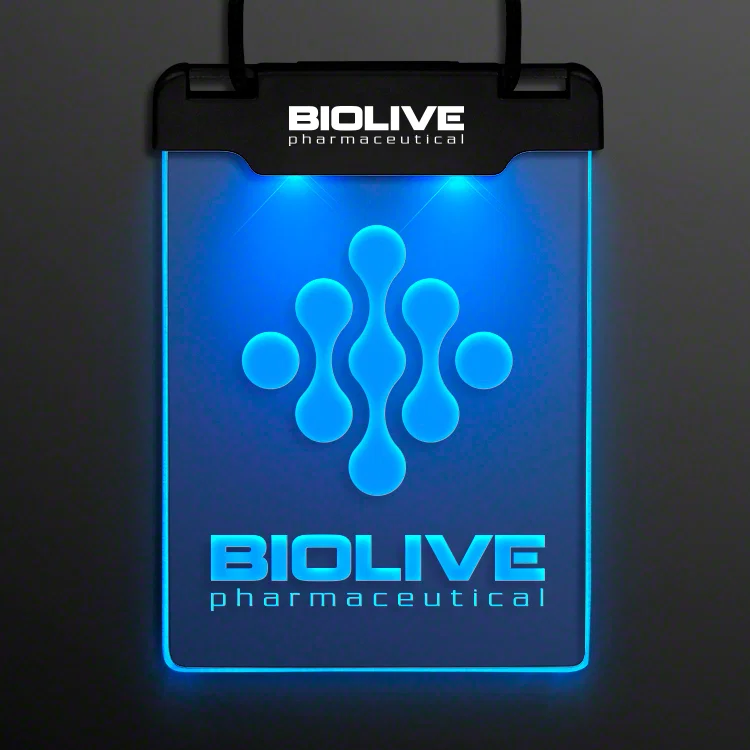 Space Glow Light Badge Necklace — view 8