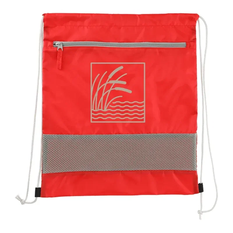 Personalized Sparks Recycled Drawstring Bag — view 5