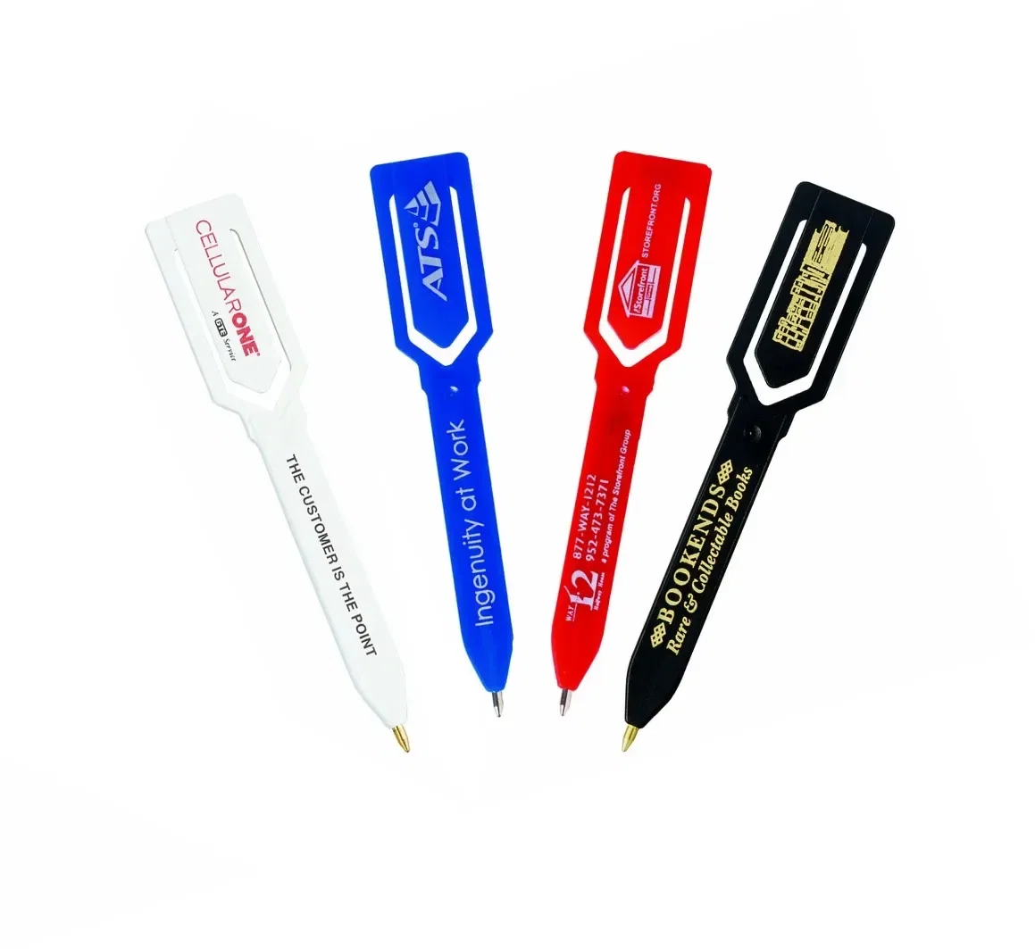 Imprinted Spearhead Bookmark Pen