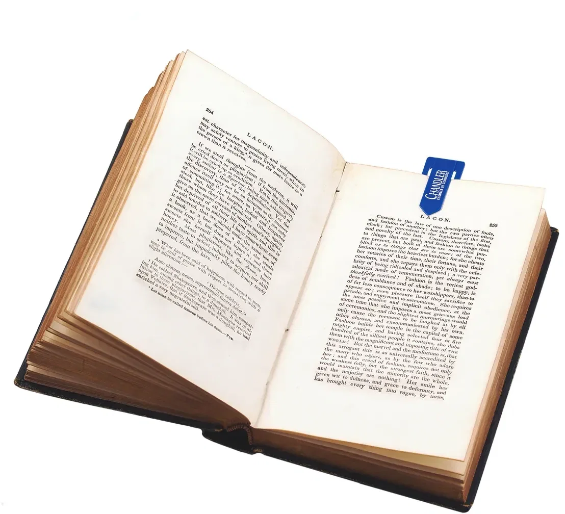 Imprinted Spearhead Bookmark Pen  — view 3