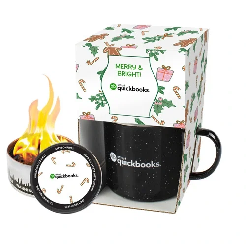 Speckled Camping Mug Gift Set 16 oz