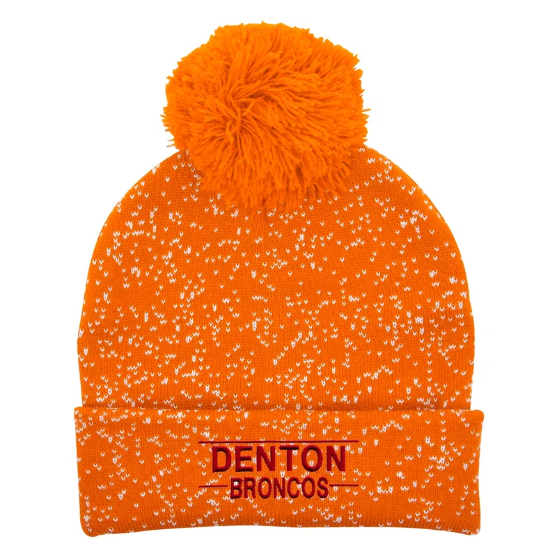 Speckled Pom Beanie With Cuff — view 4