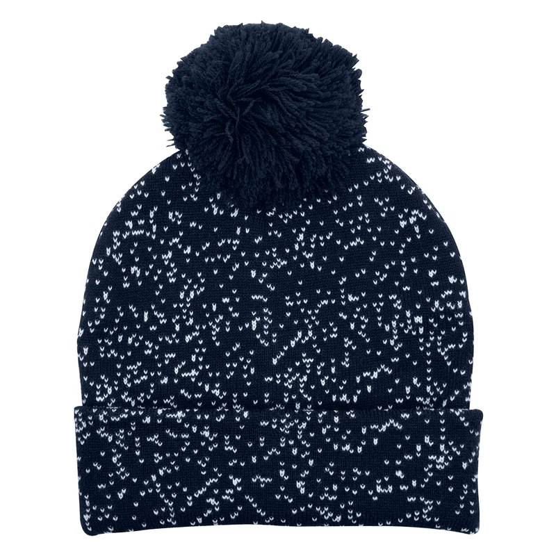 Speckled Pom Beanie With Cuff — view 6