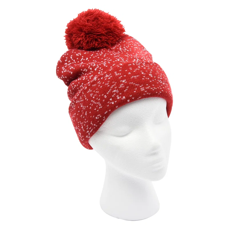 Speckled Pom Beanie With Cuff — view 8