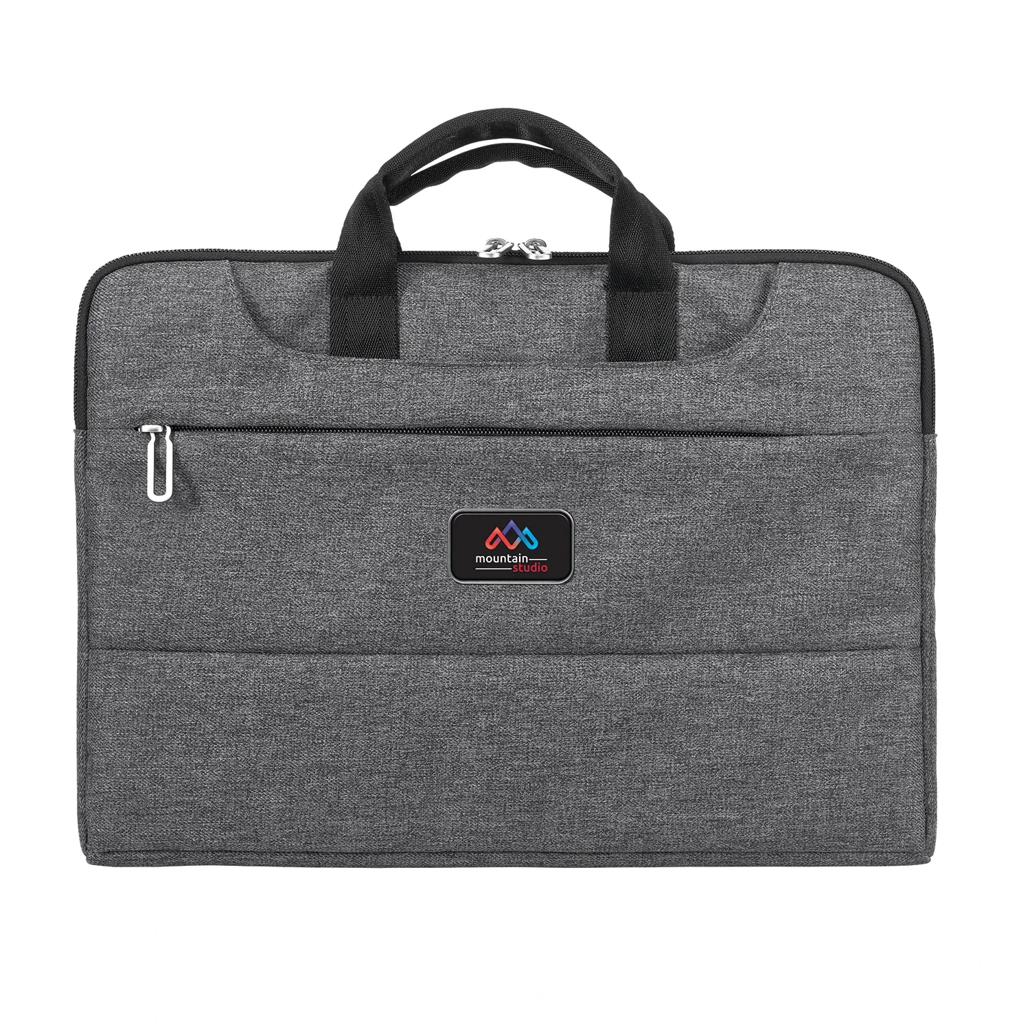 Imprinted Specter Laptop Bag — Gray — view 3