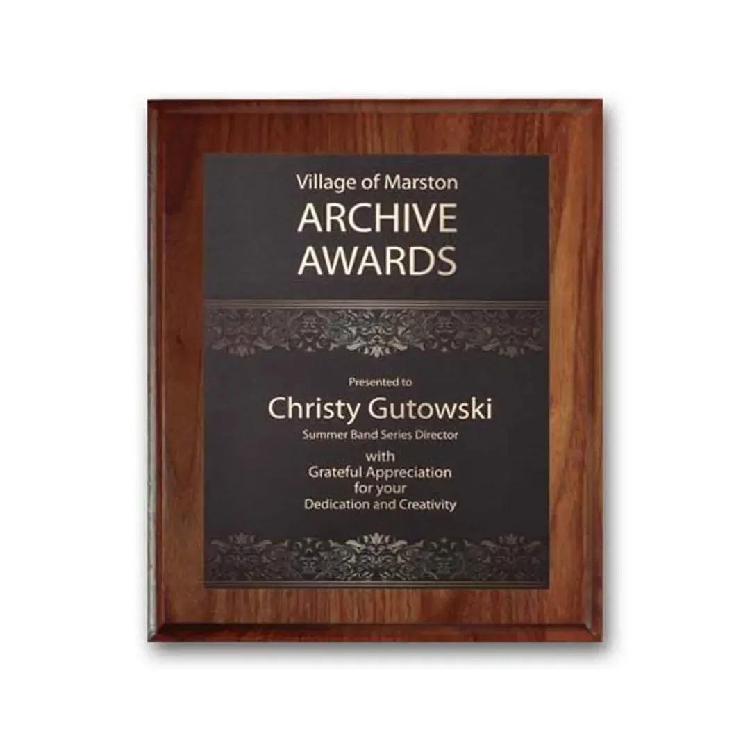 SpectraPrint™ Plaque (Cove Edge Gold) — view 2