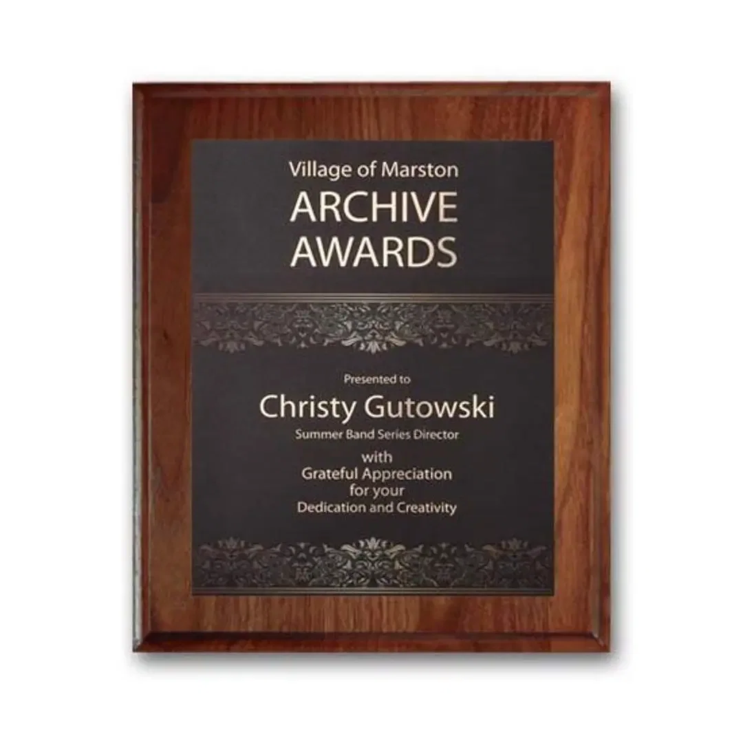 SpectraPrint™ Plaque (Cove Edge Gold) — view 3