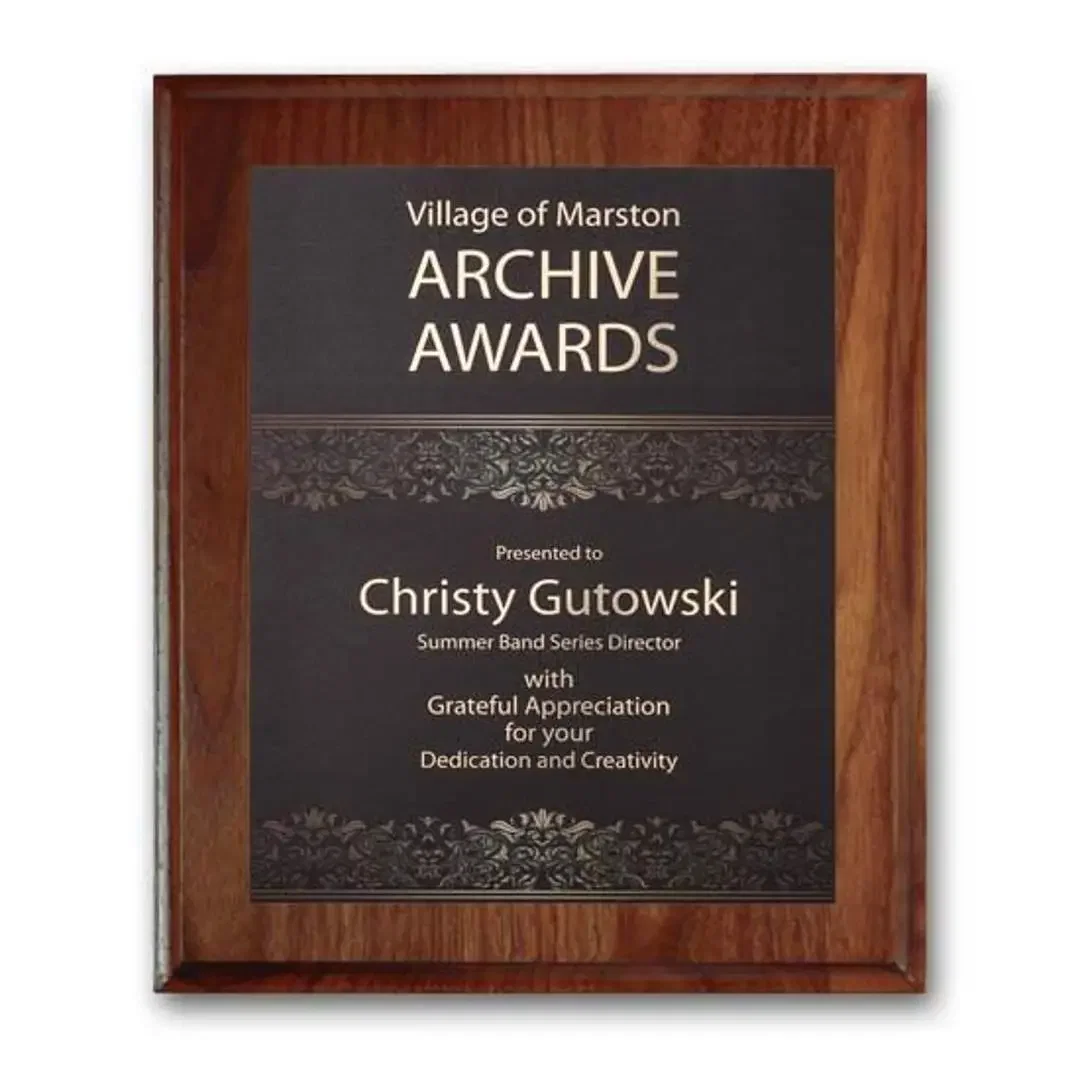 SpectraPrint™ Plaque (Cove Edge Gold) — view 4