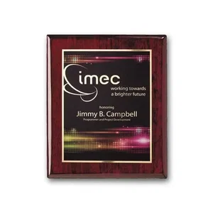 SpectraPrintโข Plaque (Rosewood Gold)