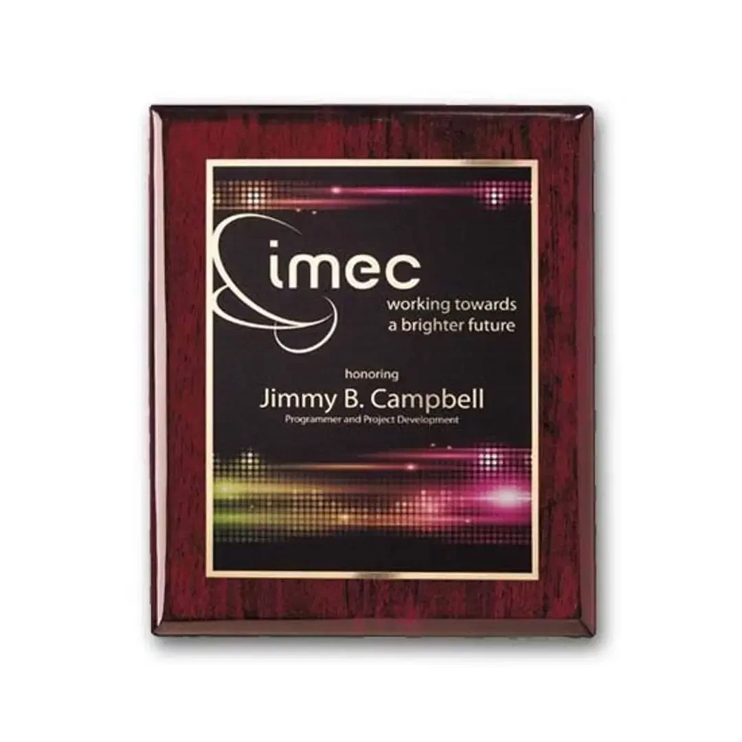 SpectraPrint™ Plaque (Rosewood Gold) — view 2