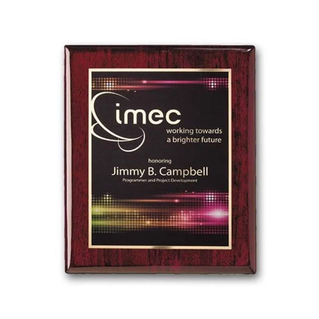 SpectraPrint™ Plaque (Rosewood Gold) — view 4