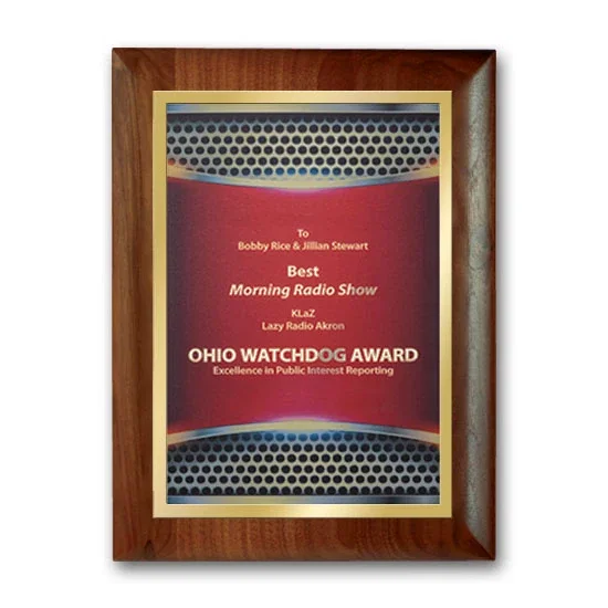 SpectraPrint™ Plaque (Walnut Rolled Edge Gold) — view 4