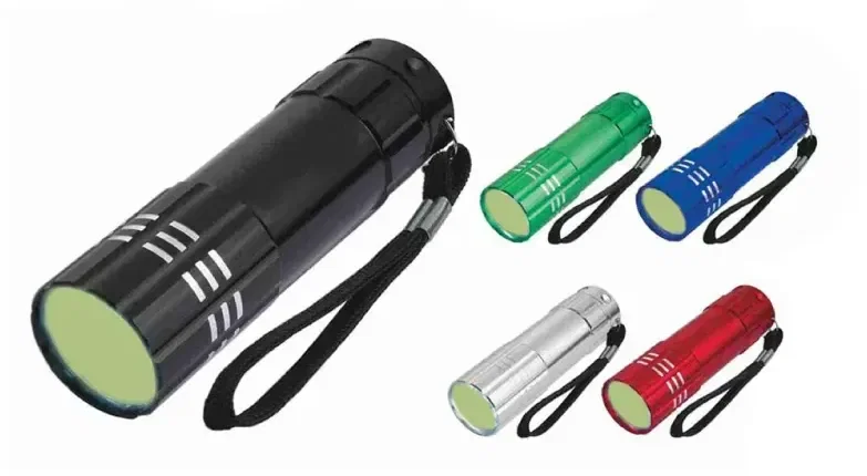 Custom COB LED Aluminum Flashlight with Strap — view 2