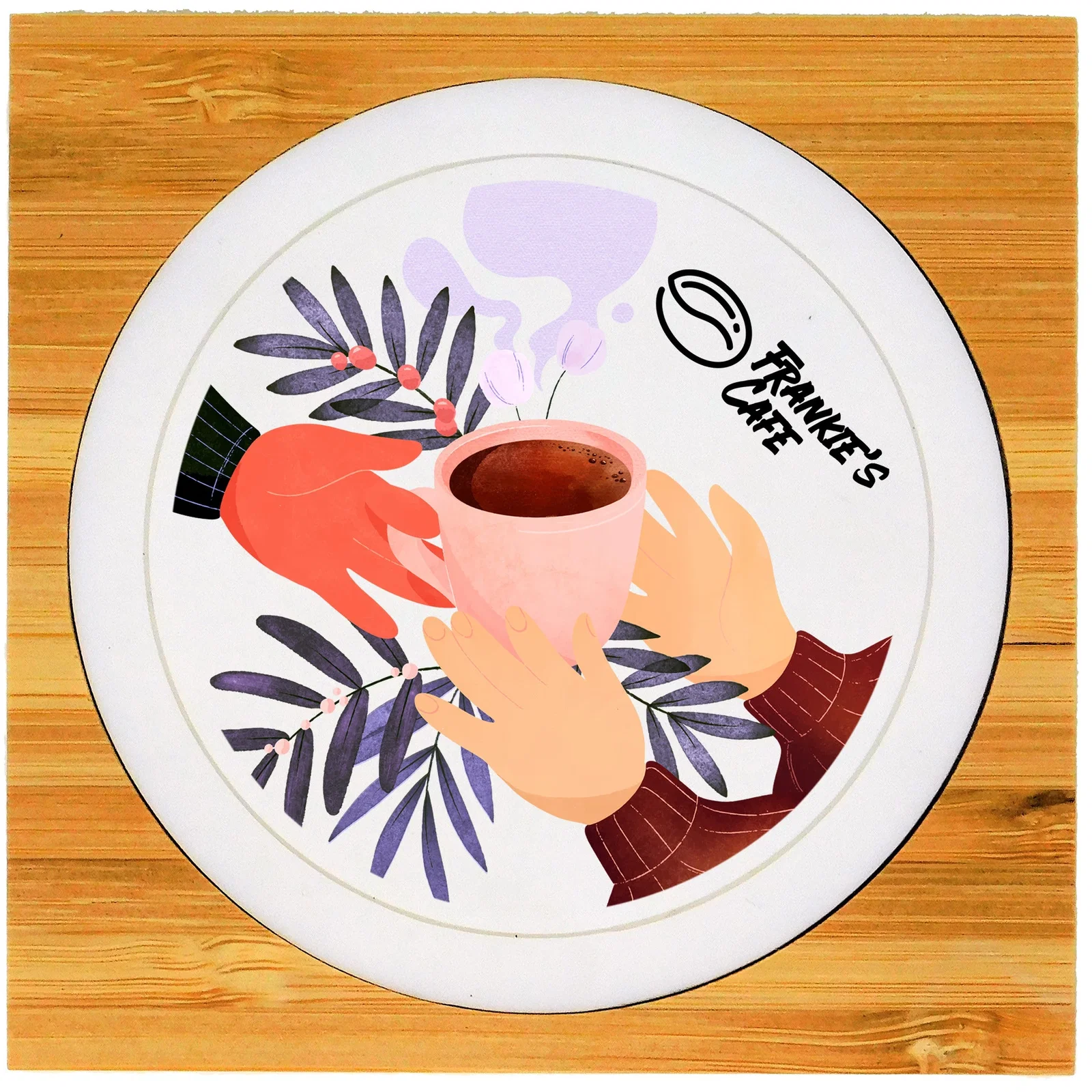 Spectrum Bamboo Coaster (Single) — view 4