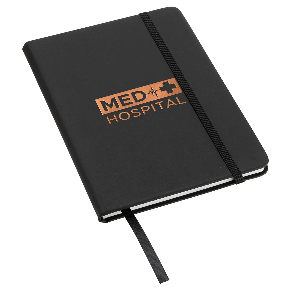 Close-up of the Spectrum Hard Cover Journal's cover imprint area