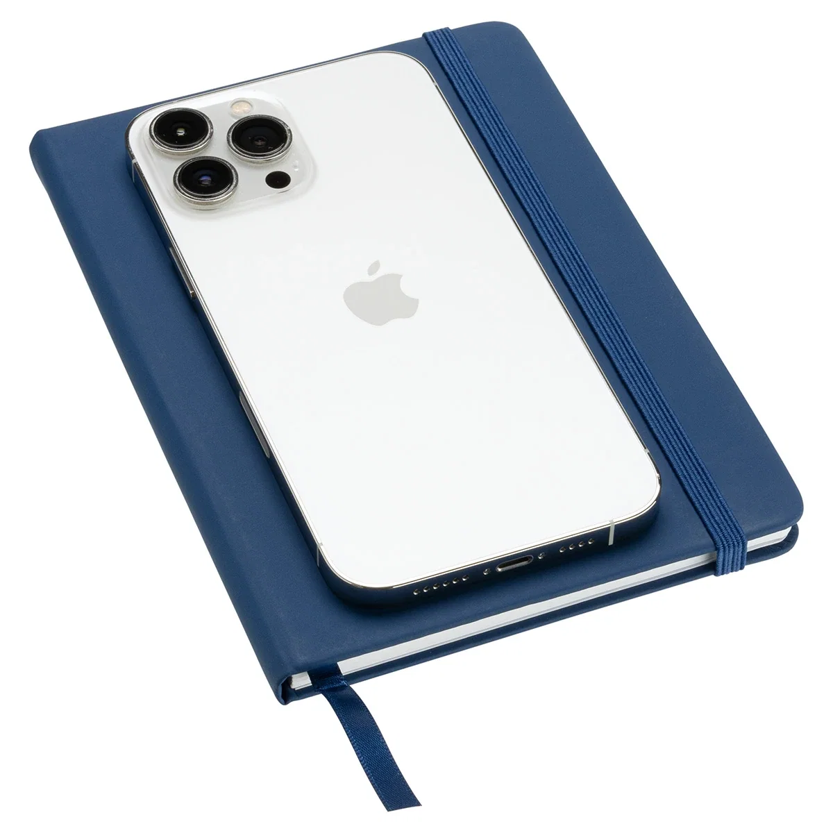 Angled view of the promotional Spectrum Hard Cover Journal