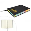 Spectrum Notebook with Rainbow Edge Pages (4-1/2" X 5-3/4") in Black With Rainbow Edges