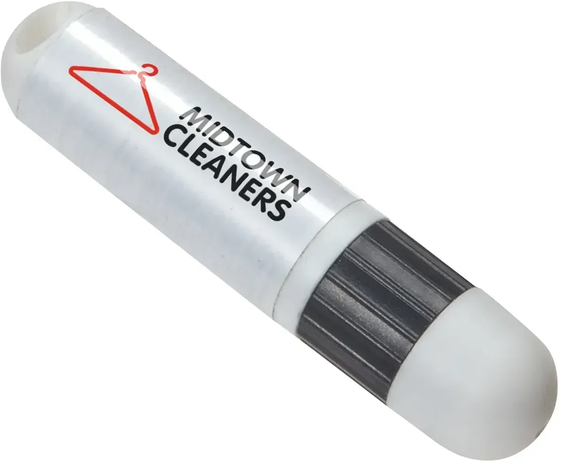 Custom SPF 30 sunscreen and lip balm combo stick pocket tube, branded skincare giveaway front view