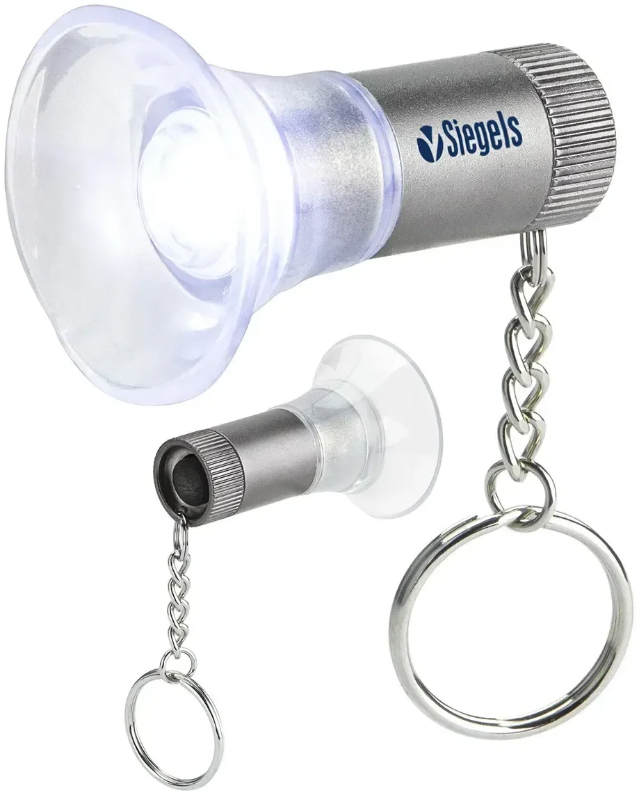 Custom branded LED keylight clipped to a set of keys
